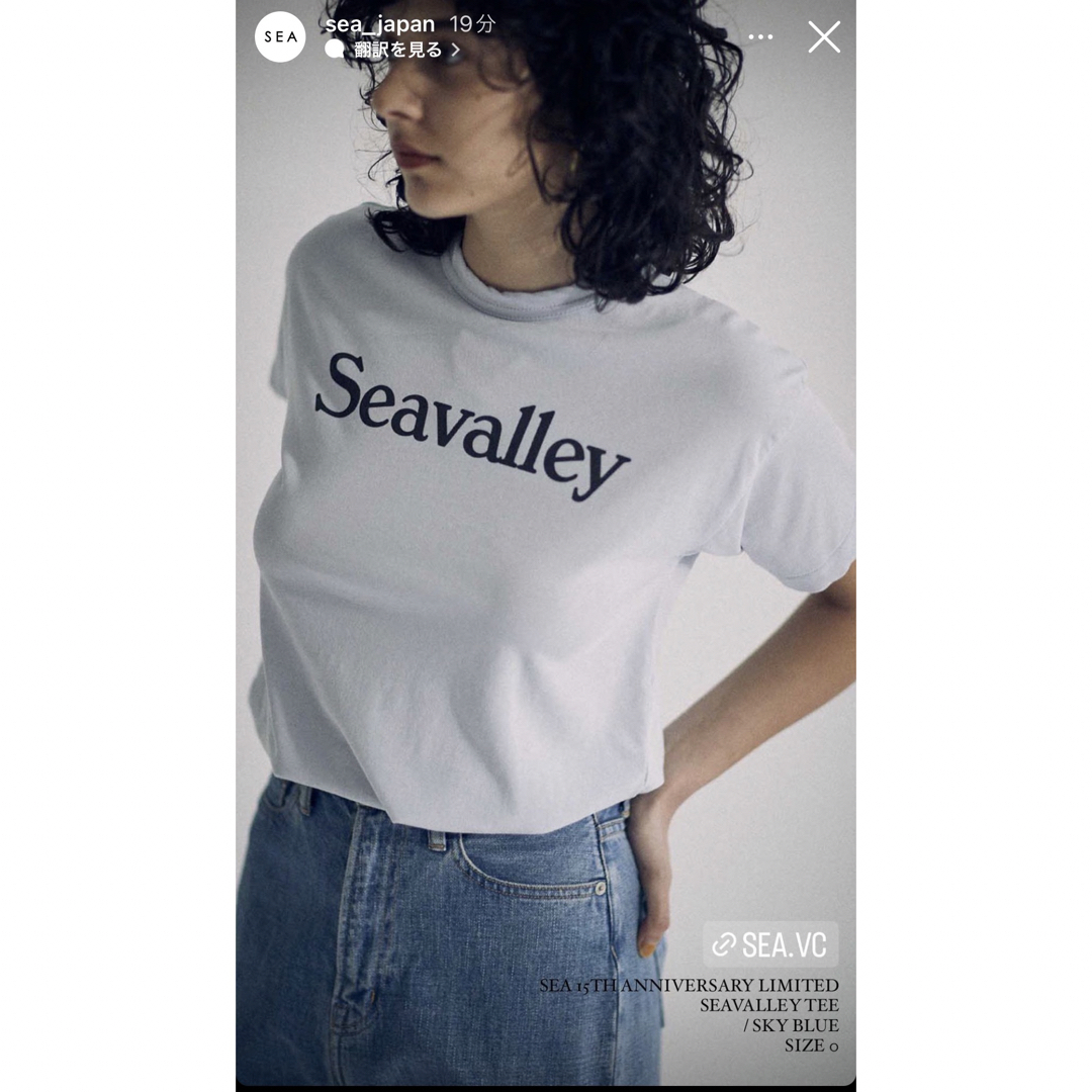 SEA japan アニバーサリーTシャツ　ブルーサイズ0 新品