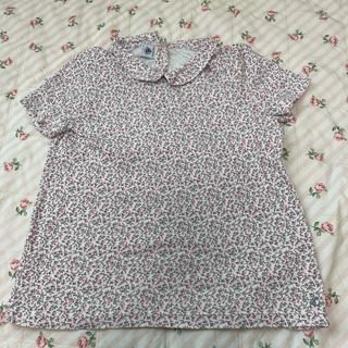 プチバトー(PETIT BATEAU)のらじるる様専用　美品　プチバトー　襟付き　トップス　花柄　152サイズ(Tシャツ/カットソー)