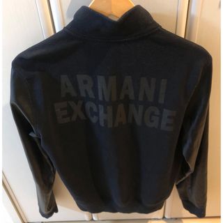 アルマーニエクスチェンジ(ARMANI EXCHANGE)のアルマーニエクスチェンジ　ジャケット　スタジャン風　レザー　ブラック　ロゴ(スタジャン)