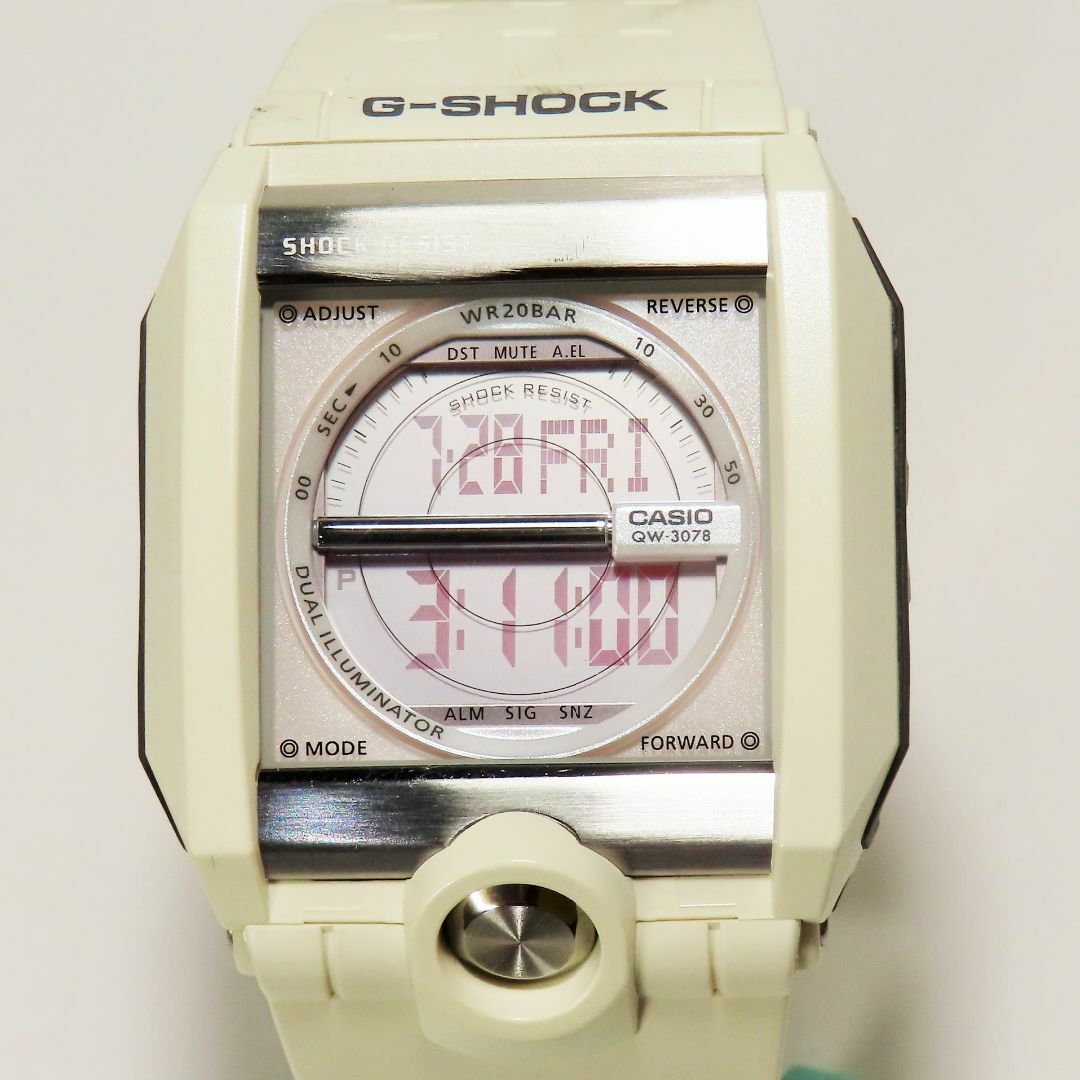 稼働品 美品 CASIO G-SHOCK カシオ ジーショック 腕時計 白