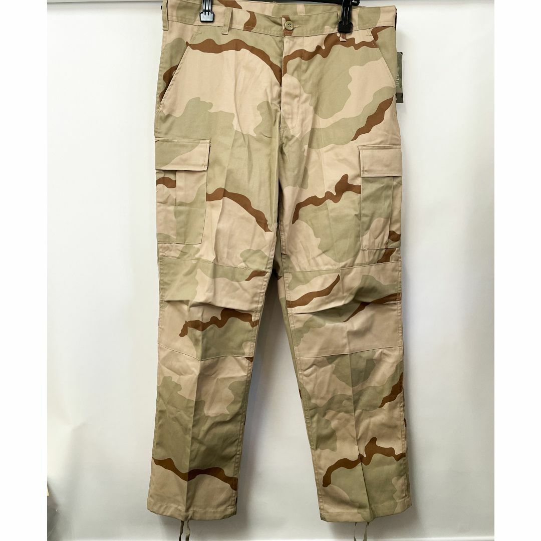 新品　ROTHCO ベージュ 迷彩 CAMO カモ カーゴパンツ　L  キャンプ