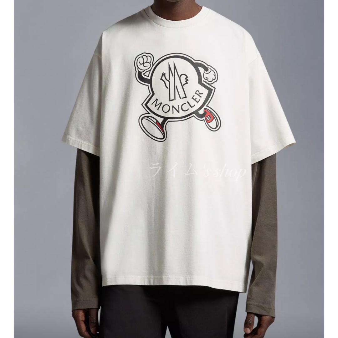 【2023SS】MONCLER モンクレールロゴ Tシャツ ホワイト  メンズのトップス(Tシャツ/カットソー(半袖/袖なし))の商品写真