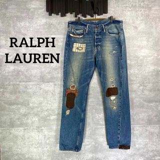 ポロラルフローレン(POLO RALPH LAUREN)の『RALPH LAUREN』ラルフローレン (35) パッチワークデニムパンツ(デニム/ジーンズ)