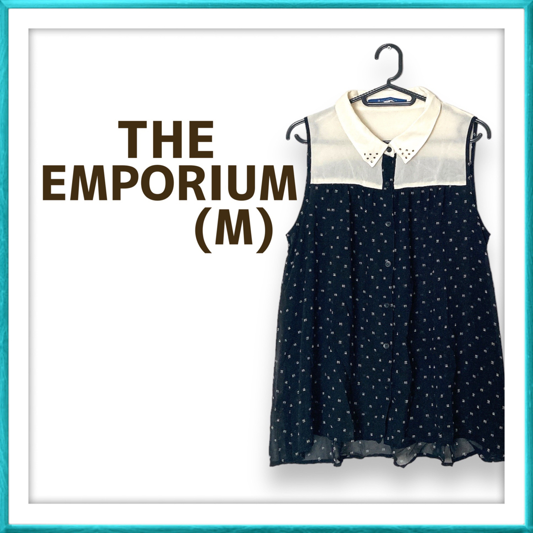 THE EMPORIUM(ジエンポリアム)のTHE EMPORIUM ジエンポリアム シャツ ブラウス ノースリーブ 春夏 レディースのトップス(シャツ/ブラウス(半袖/袖なし))の商品写真
