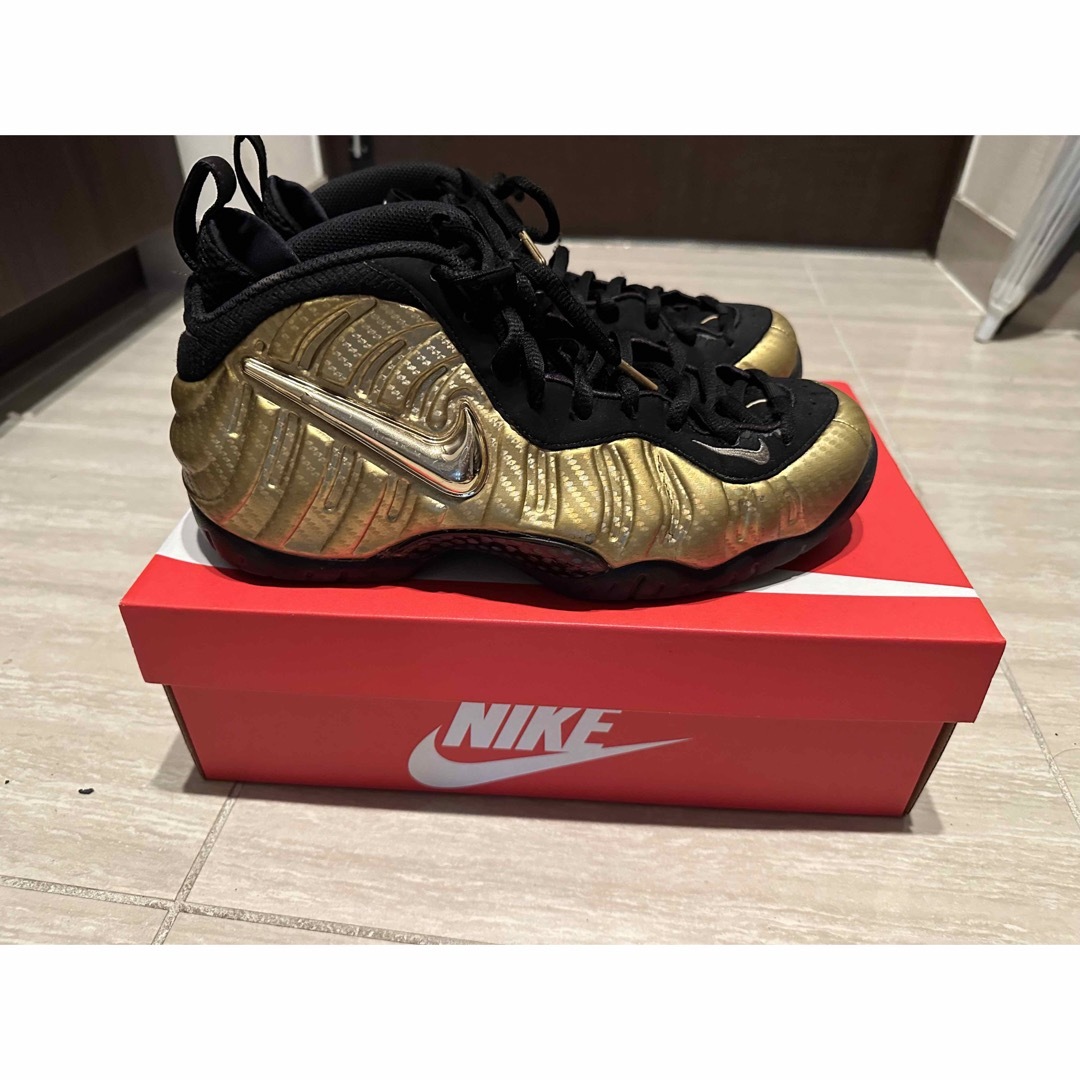 nike air foamposite pro metallic gold