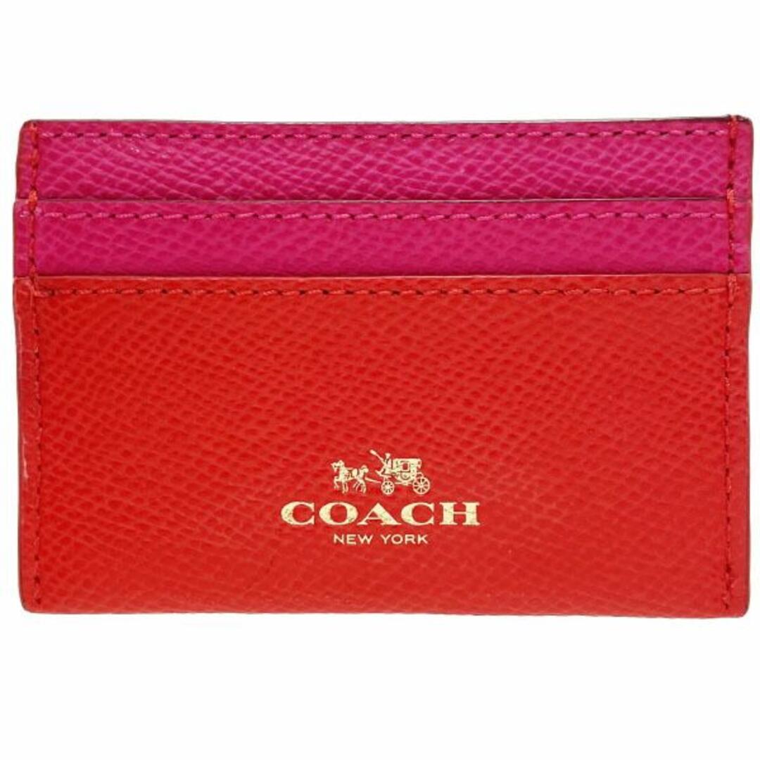 COACH - コーチ カードケース バイカラー レザー カードホルダー 革
