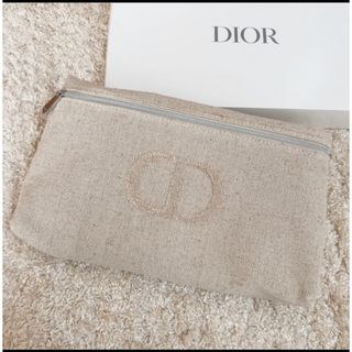 クリスチャンディオール(Christian Dior)の正規品☆新品非売品☆Diorノベルティー☆大きめベージュポーチ(ポーチ)