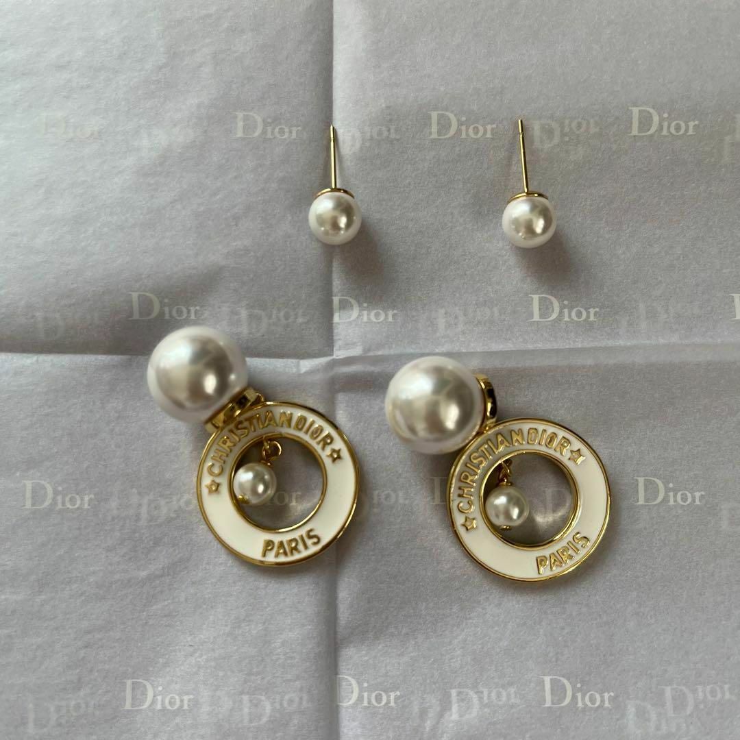 ★新品未使用★ Dior ディオール エレガント パールピアス