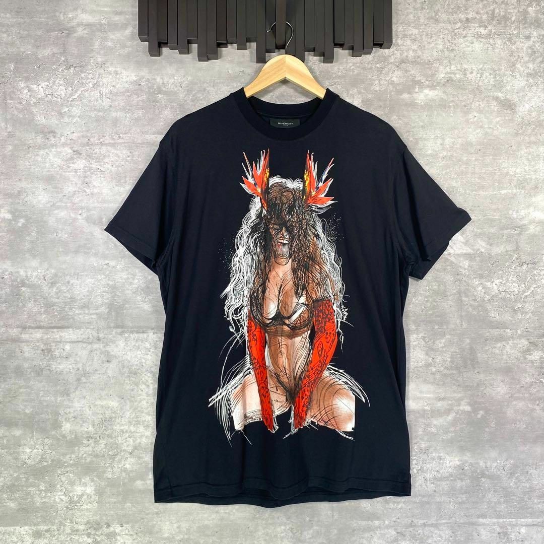 GIVENCHY(ジバンシィ)の『GIVENCHY』ジバンシー (XXS) オーバーサイズ プリントTシャツ メンズのトップス(Tシャツ/カットソー(半袖/袖なし))の商品写真