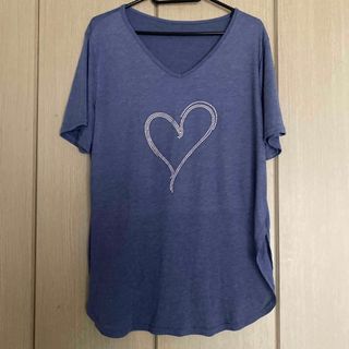 ♡がキラキラのトップス(Tシャツ(半袖/袖なし))