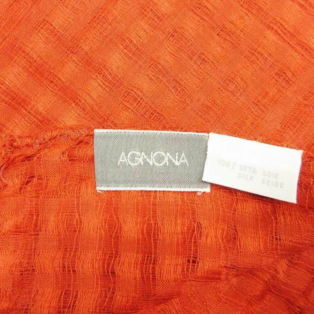 アニオナ　agnona マフラー　ストール　ブラック　新品未使用　絹100%