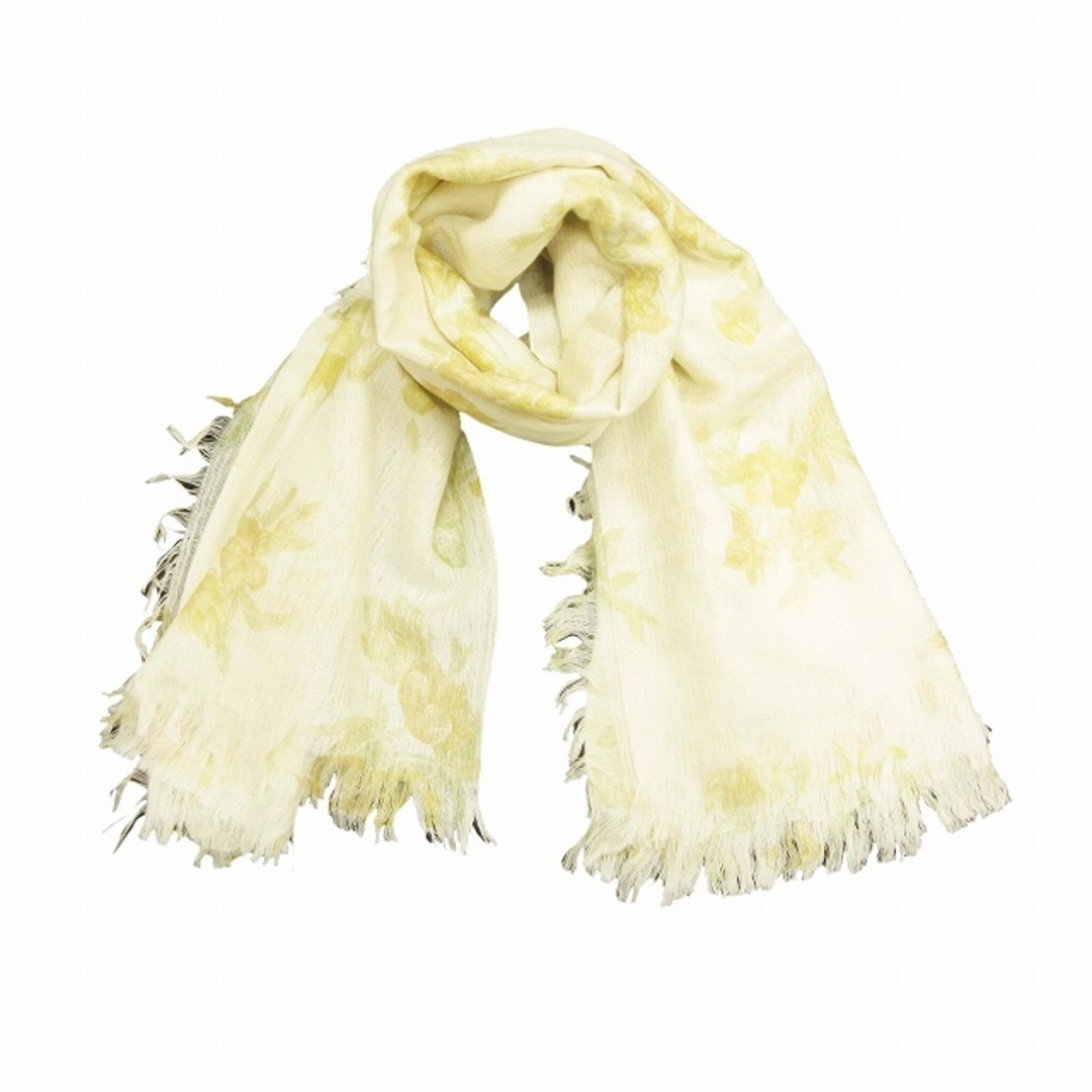 Agnona - 美品 アニオナ カシミヤ シルク 花柄 大判 ストール マフラー