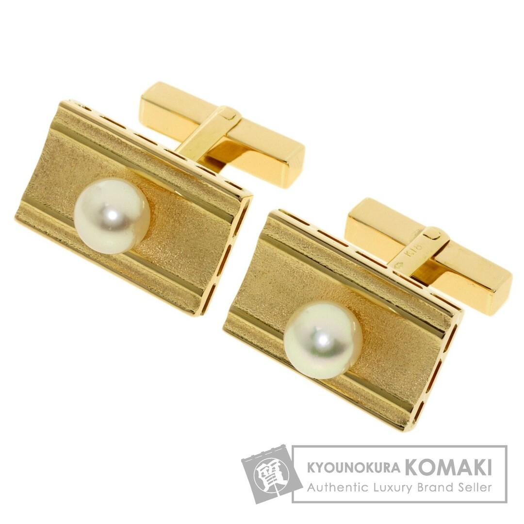 MIKIMOTO アコヤパール 真珠 ダイヤモンド タイピン K14WG メンズ