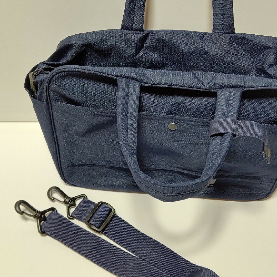 MUJI (無印良品)(ムジルシリョウヒン)の無印良品 キャリーオンバッグ ネイビー レディースのバッグ(ボストンバッグ)の商品写真