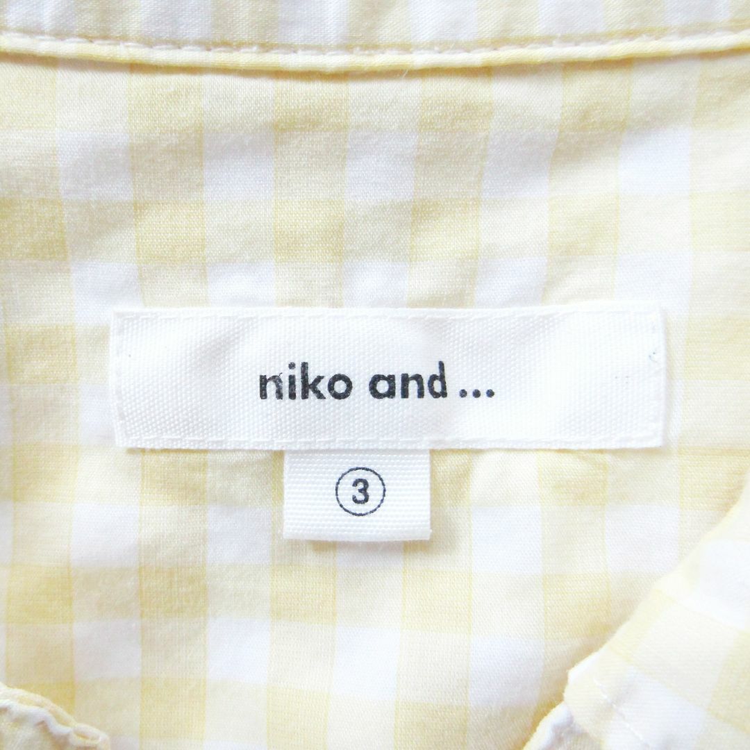 niko and...(ニコアンド)のniko and...　ニコアンド　ギンガムチェックロールアップシャツ レディースのトップス(シャツ/ブラウス(長袖/七分))の商品写真