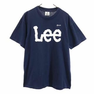 90s　ヴィンテージ　ロゴTシャツ　Lee リー　トライアングル　霜降り