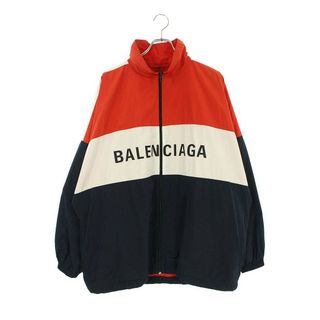 バレンシアガ(Balenciaga)のバレンシアガ  18AW  528638 TYD36 ロゴプリントポプリンシャツブルゾン メンズ 40(ブルゾン)