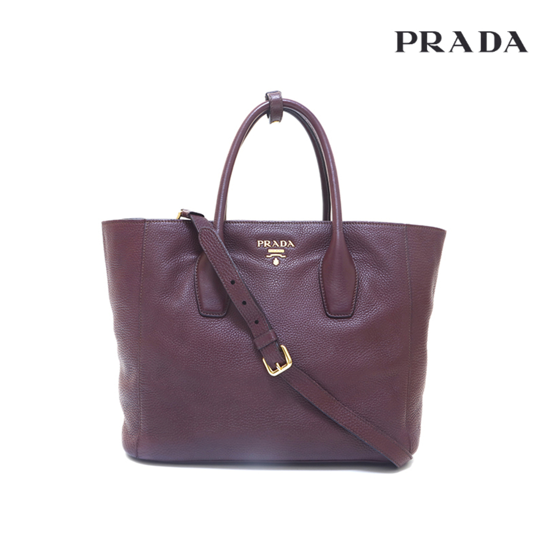 プラダ PRADA レザー 2WAY トートバッグ