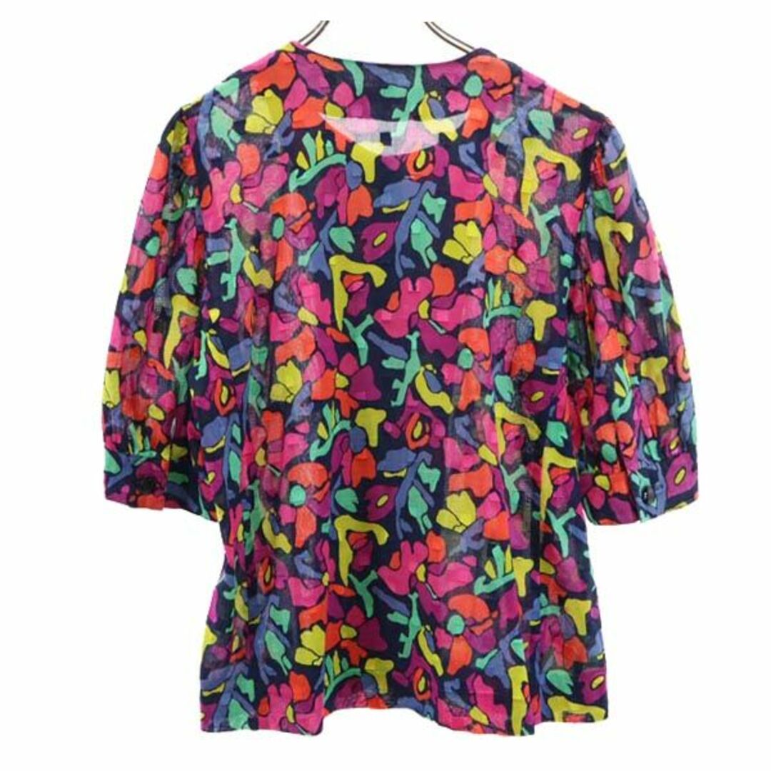 ジバンシィ ノーカラー 総柄 半袖 シャツ 15 GIVENCHY レディース 【中古】 【230728】 ジバンシィ ノーカラー 総柄 半袖 シャツ 15 GIVENCHY レディース 【230728】
