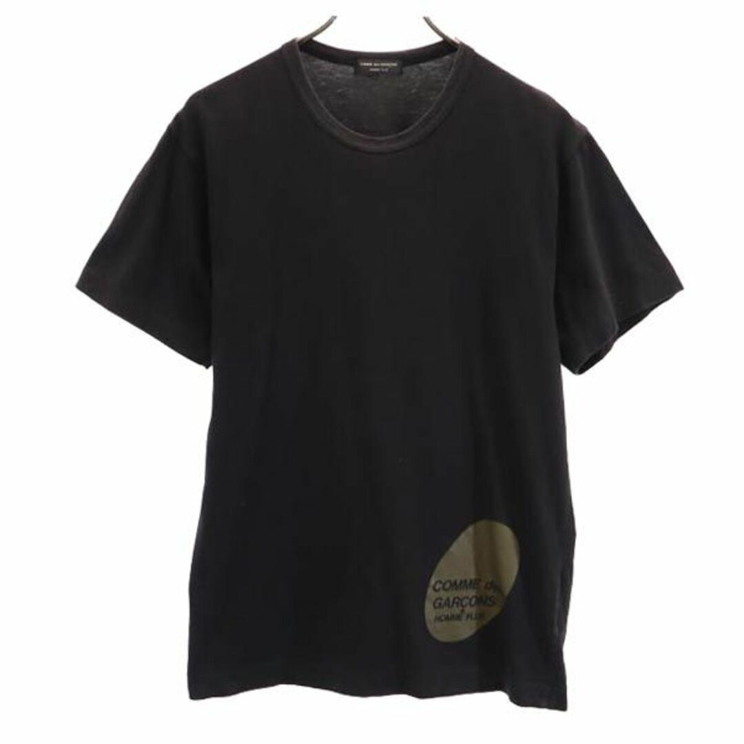 コムデギャルソンオムプリュス プリント 半袖 Tシャツ ブラック系 COMME des GARCONS HOMME PLUS ロゴ メンズ 【中古】  【230728】 メール便可 | フリマアプリ ラクマ