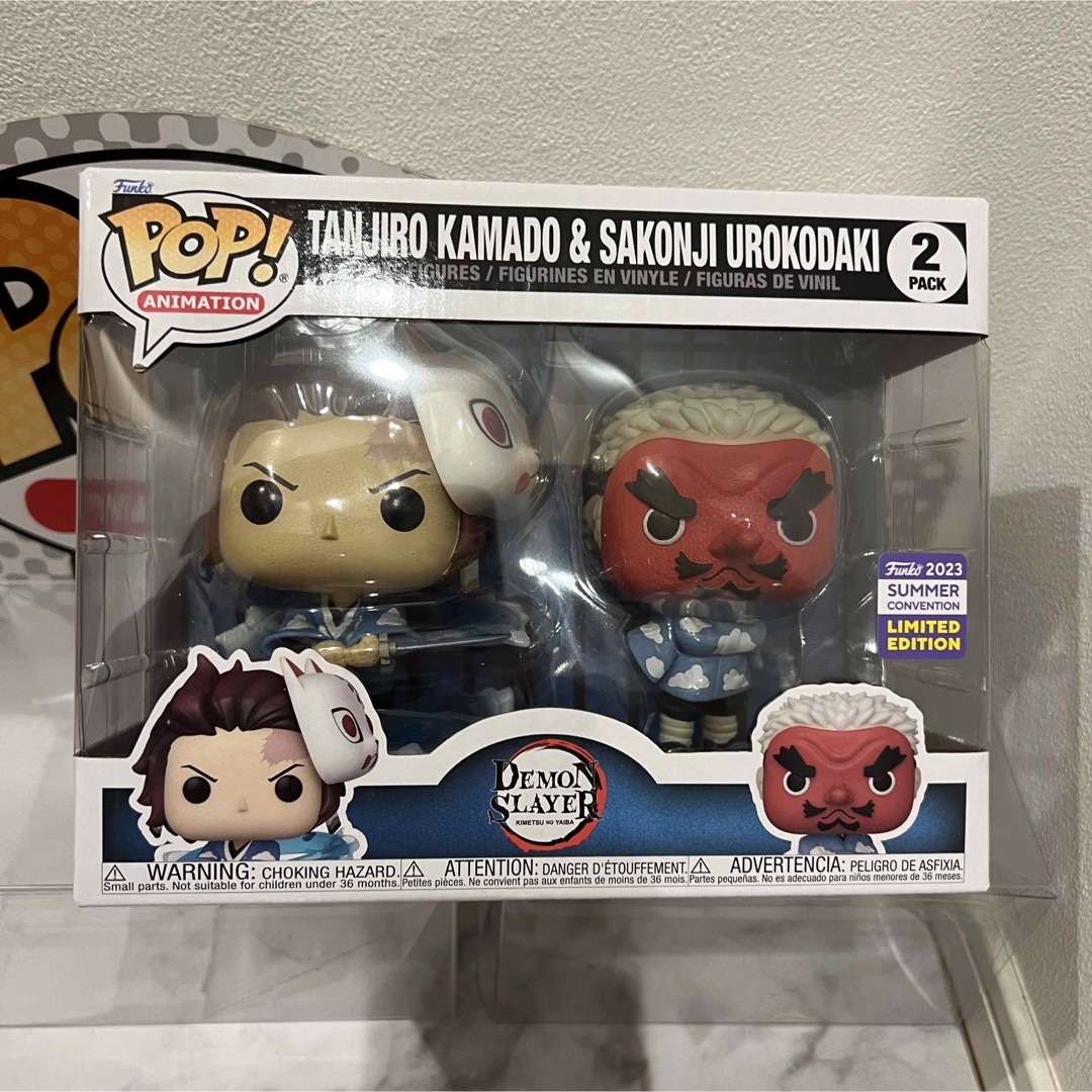 カリーシ日本アニメFunkoレア夏コミコン2023FUNKO POP!  鬼滅の刃　炭治郎& 鱗滝左近次