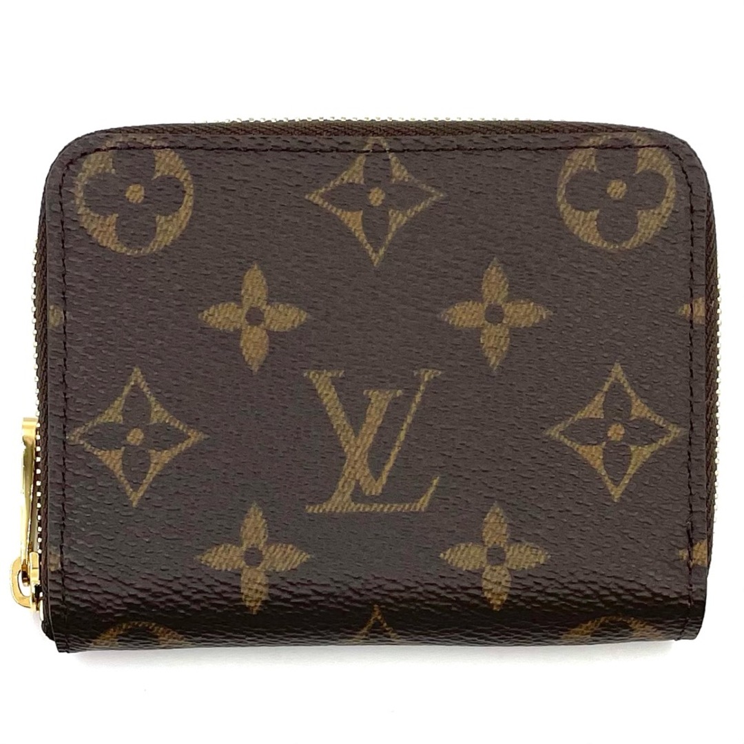 【値下げ中】LOUIS VUITTON ルイヴィトン コインケース モノグラム ジッピーコインパース 小銭入れ ミニ財布 ブラウン 茶 小物 M60067    ゴールド金具 レディース 人気 美品【品】