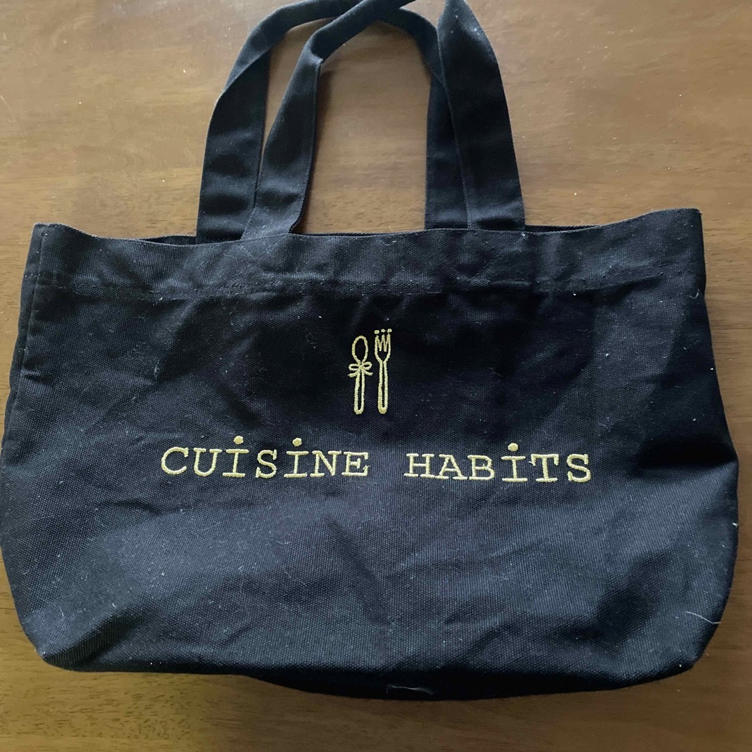 トートバック????(cuisine habits) 黒のトートバックですバッグ