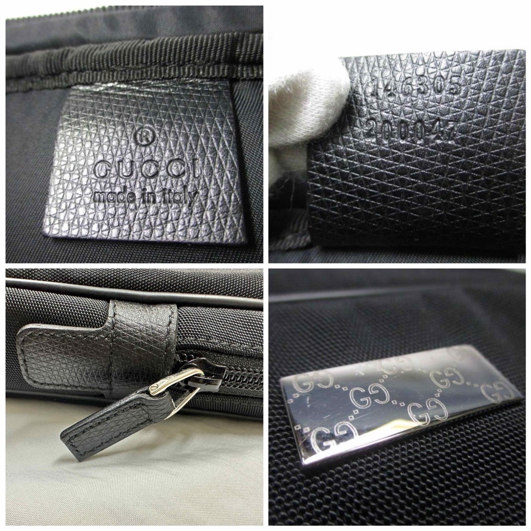 Gucci(グッチ)の美品 GUCCI グッチ PCケース ビジネスバック 書類ケース 黒 本物 メンズのバッグ(ビジネスバッグ)の商品写真