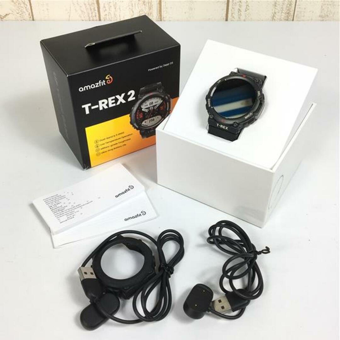 amazfit T-REX2 スマートウォッチ アウトドアウォッチ / オプション充電コード・カバー セット A2170 ブラック系