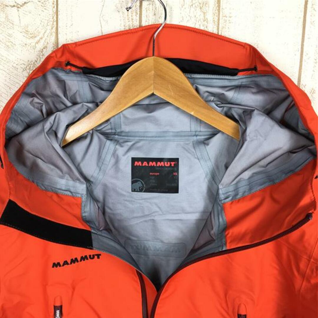 MENs XS マムート ゴアテックス クァンタム ウルトラライト ジャケット GORETEX Quantum Ultra-Light Jacket  ハードシェル レインシェル フーディ MAMMUT 1010-25410 2088 Dark Orange オレンジ系