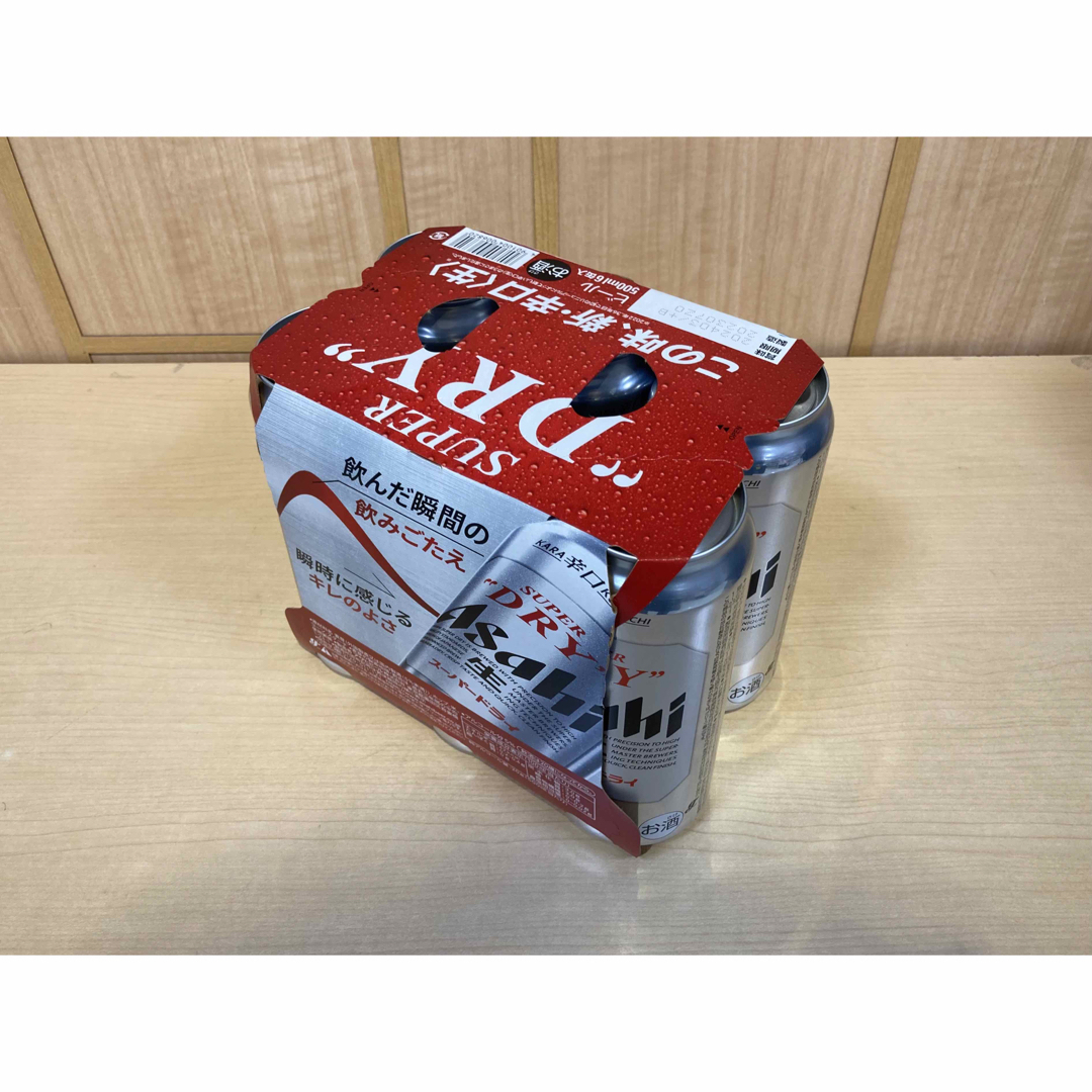 新・辛口<生>ビール]アサヒ スーパードライ 缶:ビール 500ml×6本