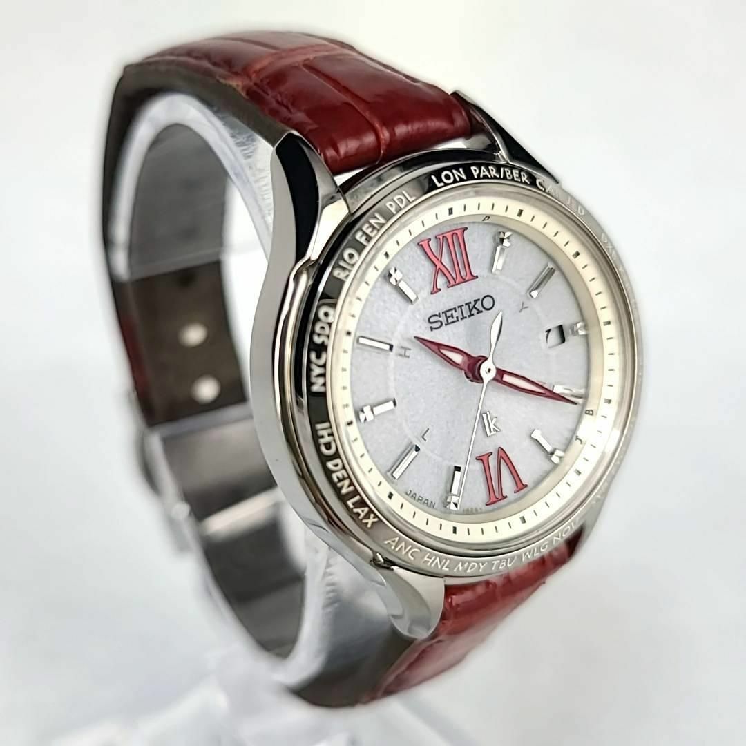 □【美品稼働品】SEIKO ルキア ラウンド ダイヤインデックス シェル文字盤