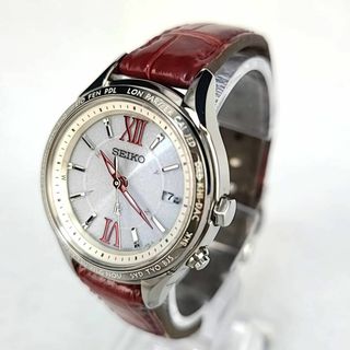 ○【極美品稼働品】 Seiko ルキア デイト ラウンド ローマインデックス-