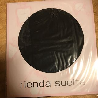 リエンダ(rienda)のrienda 膝下レース黒ストッキング(タイツ/ストッキング)