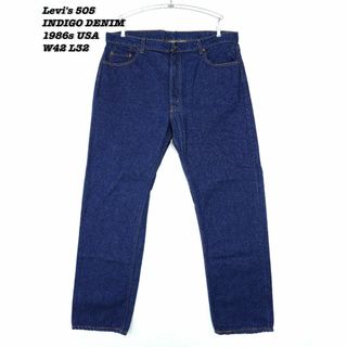 リーバイス(Levi's)のLevi's 505 INDIGO DENIM PANTS 1986s W42(デニム/ジーンズ)