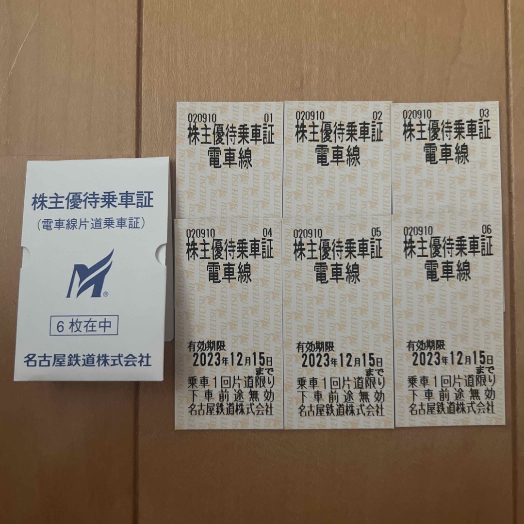 名鉄百貨店 - 名鉄株主優待乗車証 6枚の通販 by マフィン's shop ... 名鉄株主優待乗車証 6枚