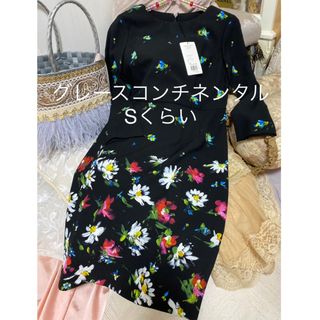 ♦︎美品♦︎ ダイアグラム グレースコンチネンタル　ワンピース 　花柄　XS