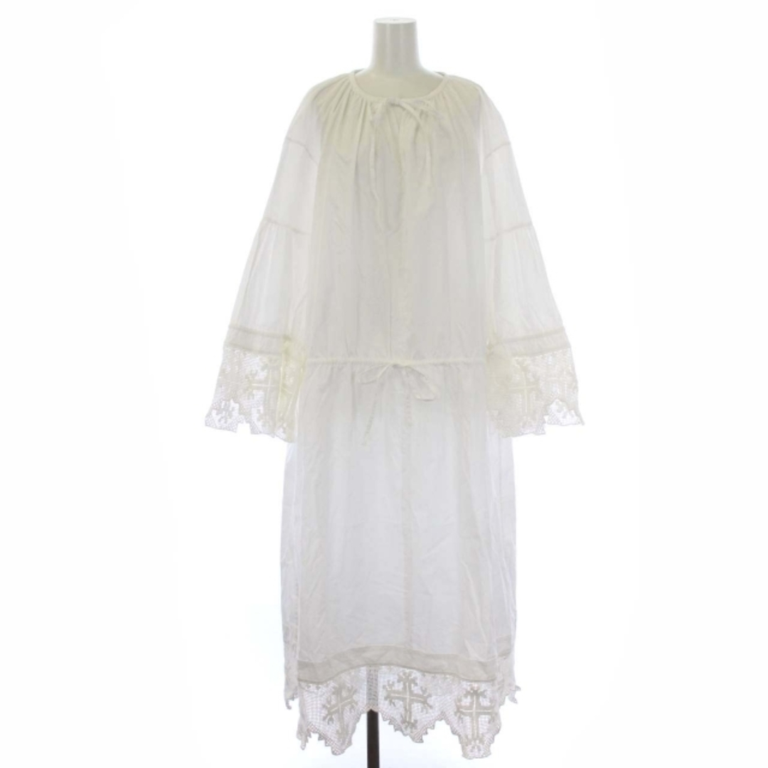 アンスクリア 21SS Cross lace cotton dress ドレス