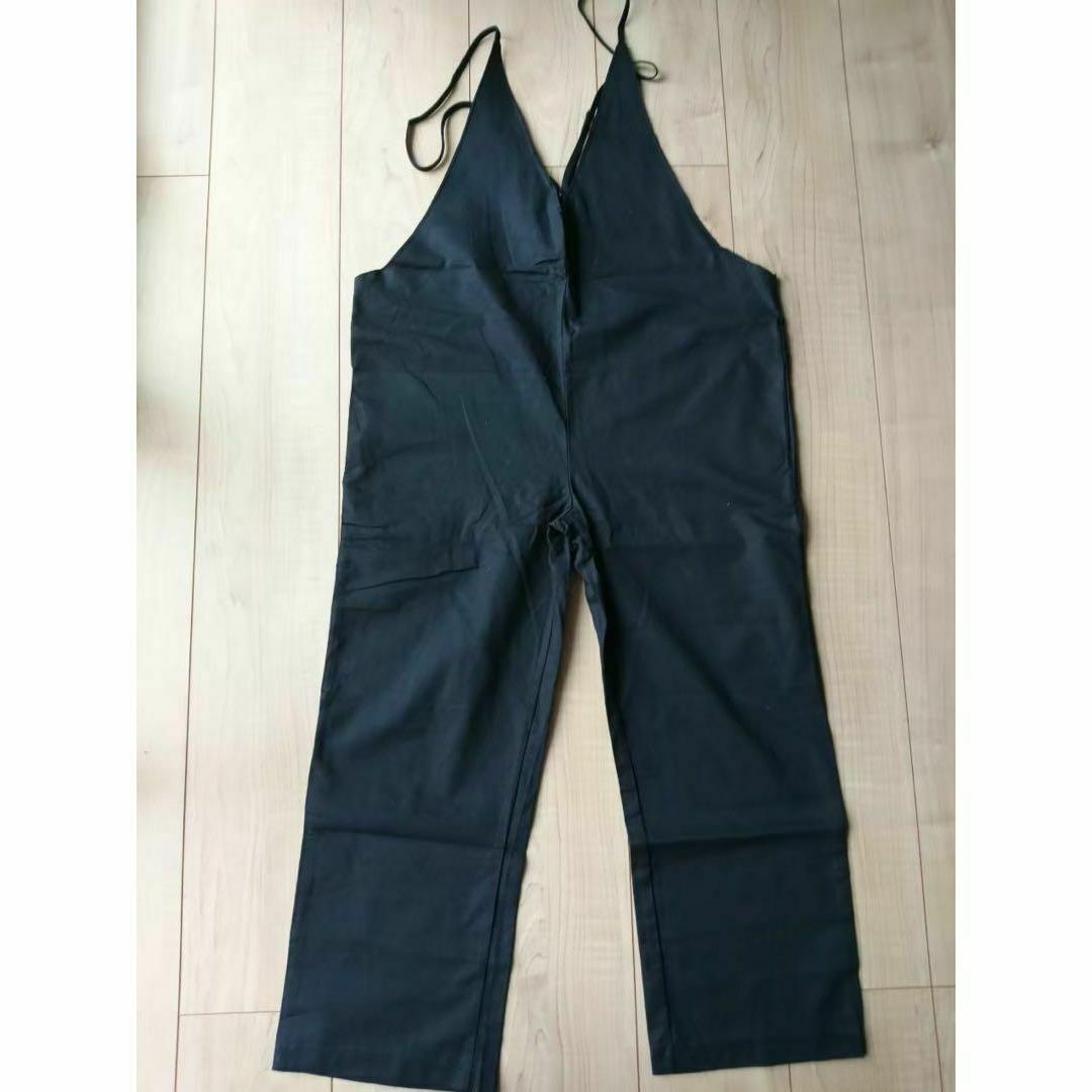 オールインワン　サロペット　ズボン　パンツ　体型カバー　ブラック　ベージュ レディースのパンツ(サロペット/オーバーオール)の商品写真
