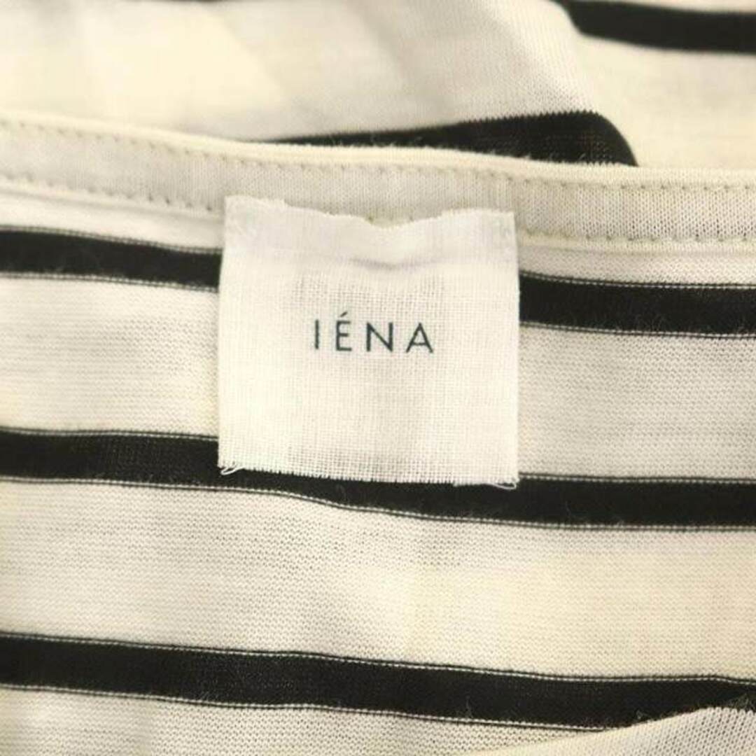 IENA(イエナ)のイエナ リヨセルライトプルオーバー Tシャツ カットソー 半袖 ボーダー 白 黒 レディースのトップス(Tシャツ(半袖/袖なし))の商品写真