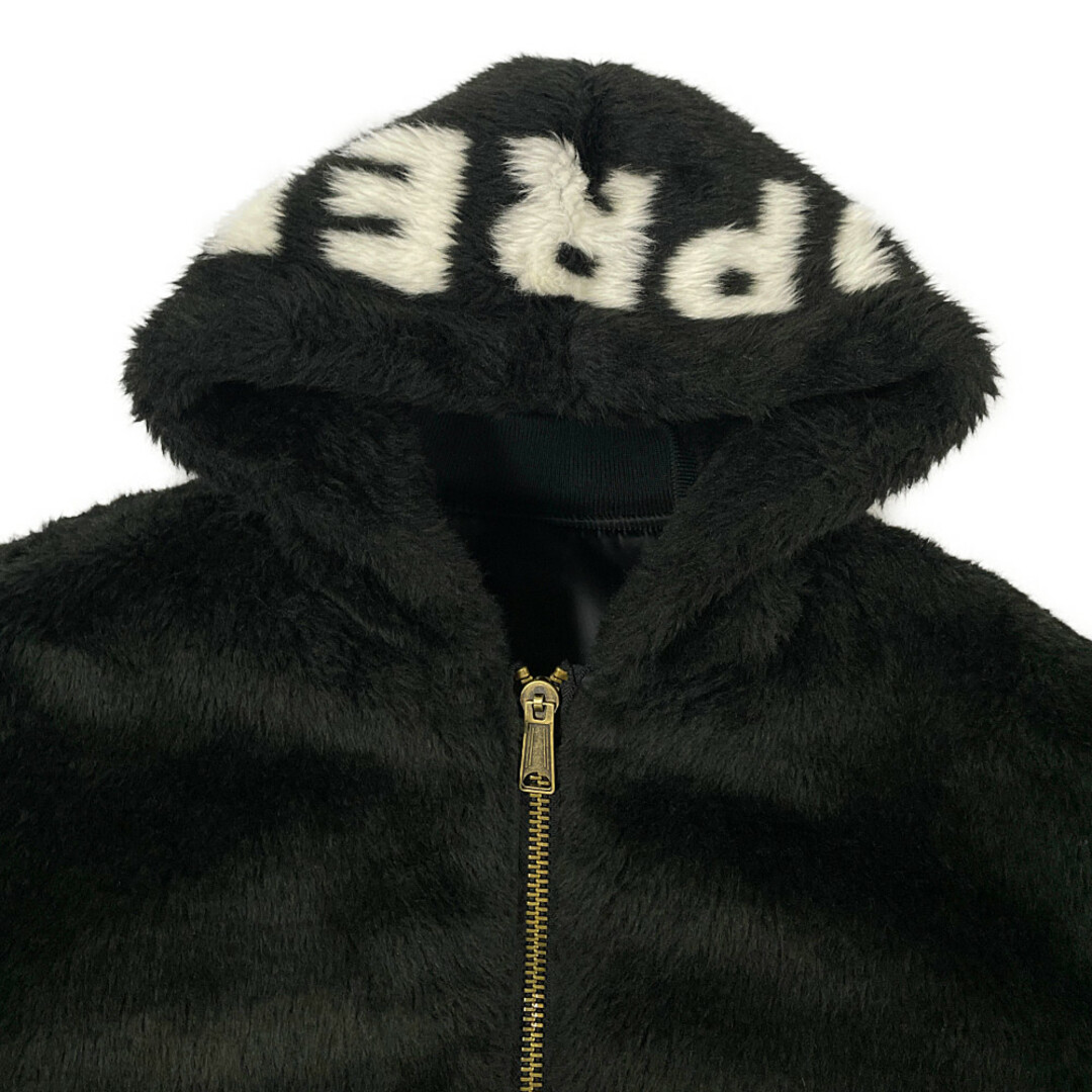 SUPREME シュプリーム 22AW Faux Fur Reversible MA-1 フードボア ジャケット ブラック サイズL 正規品 / 31493