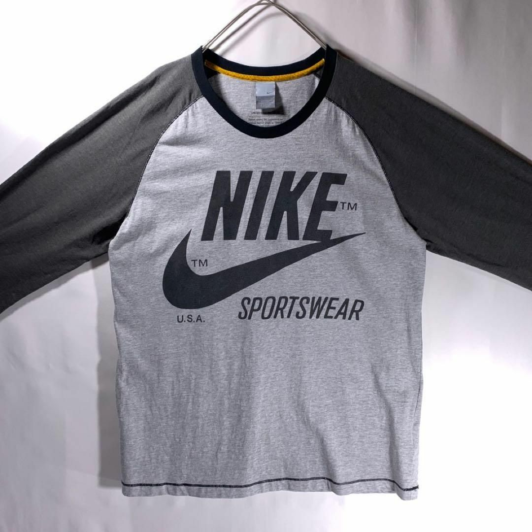 NIKE ナイキ リンガーネック 厚地 ロンT 長袖 Tシャツ L-