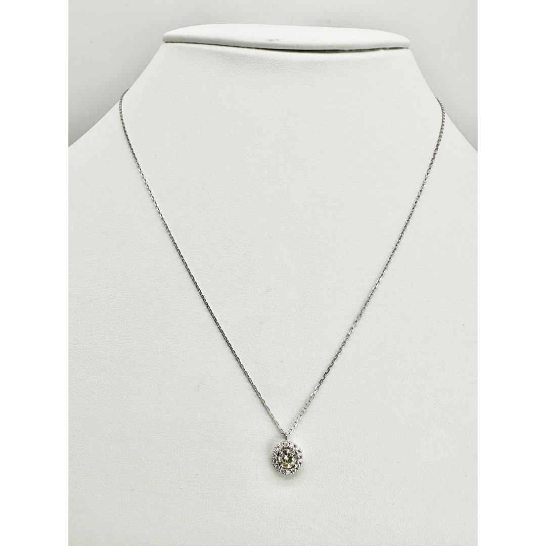 1点もの❗️Pt950 ライトイエローダイヤ 0.265ct ペンダント 1点もの❗️Pt950 ライトイエローダイヤ 0.265ct ペンダント