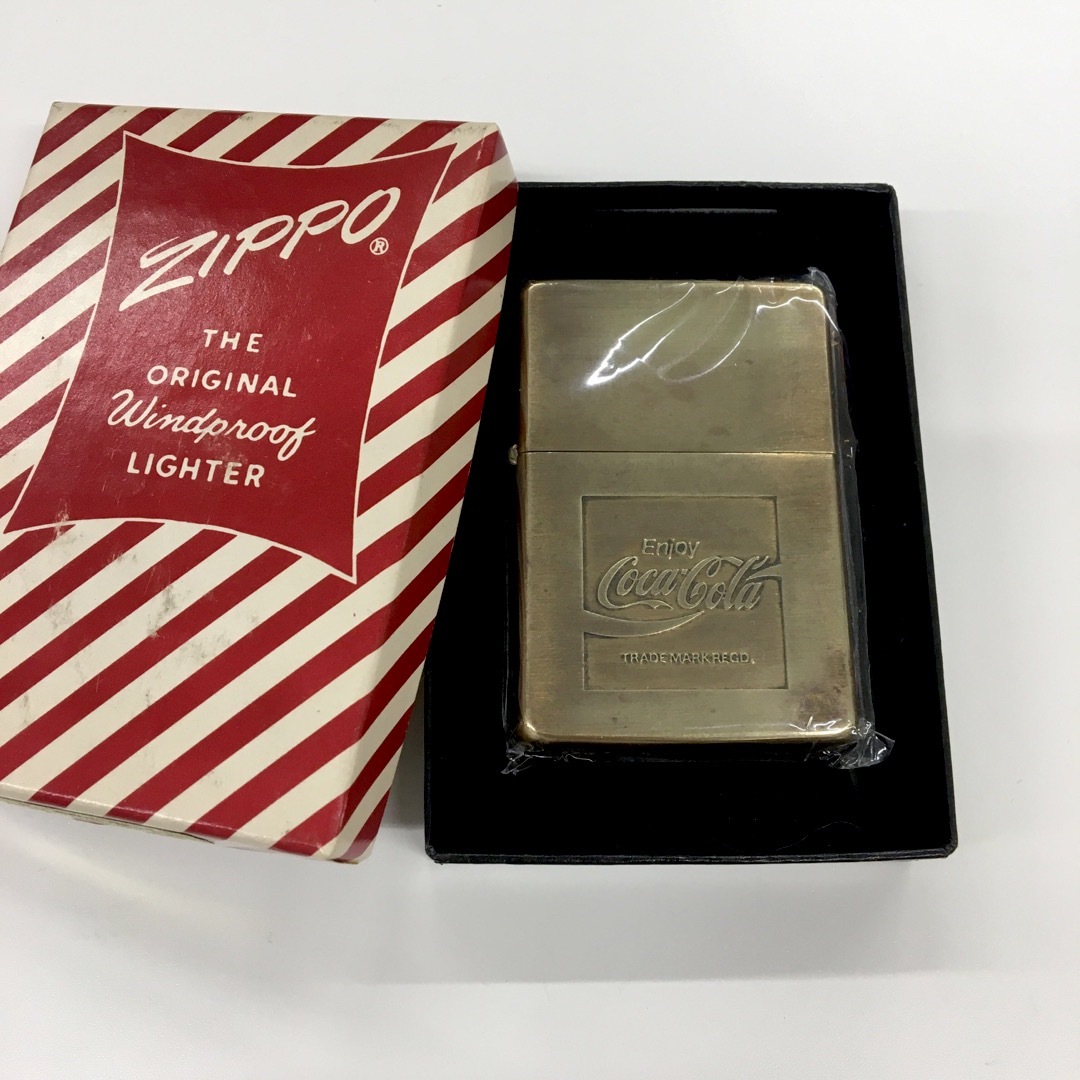 ZIPPO(ジッポー)のZIPPO 希少 コカコーラ COCA-COLA 1937 ソリッドブラス メンズのファッション小物(タバコグッズ)の商品写真