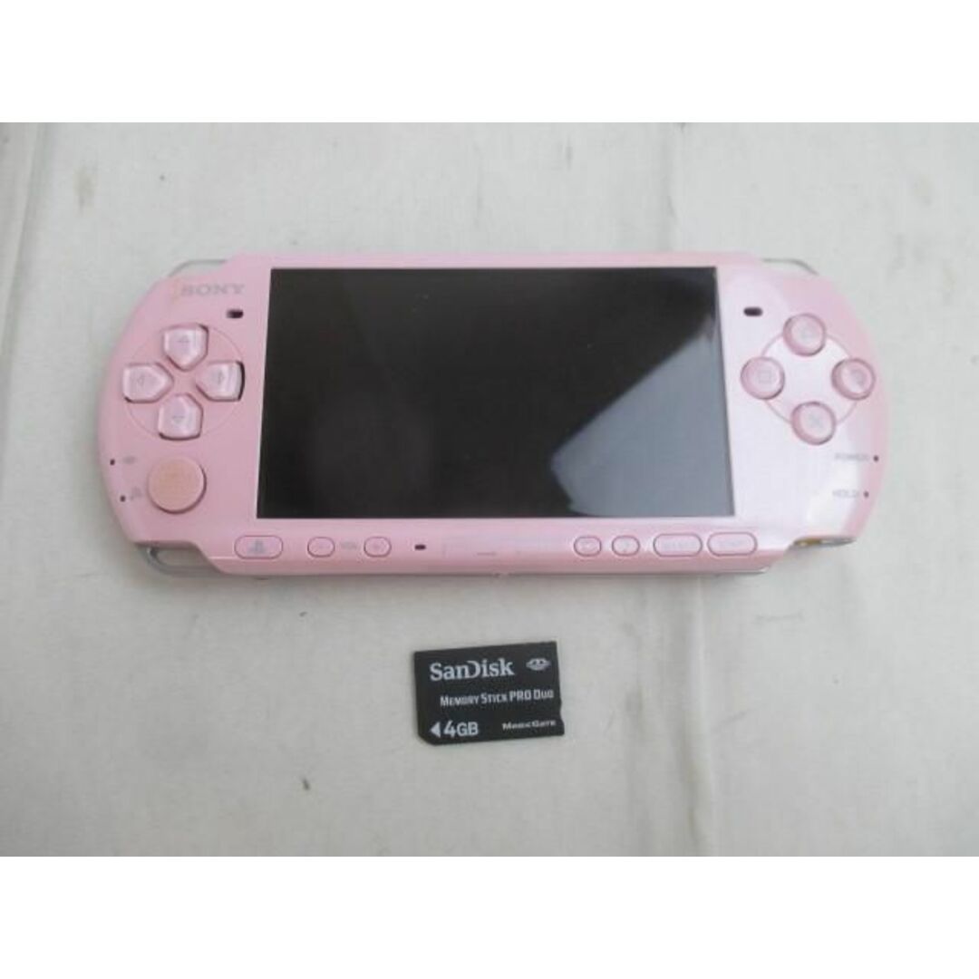 訳有動作品 ゲーム PSP-3000 本体 AKBモデル バッテリー無し メモリーカード付き(4GB)