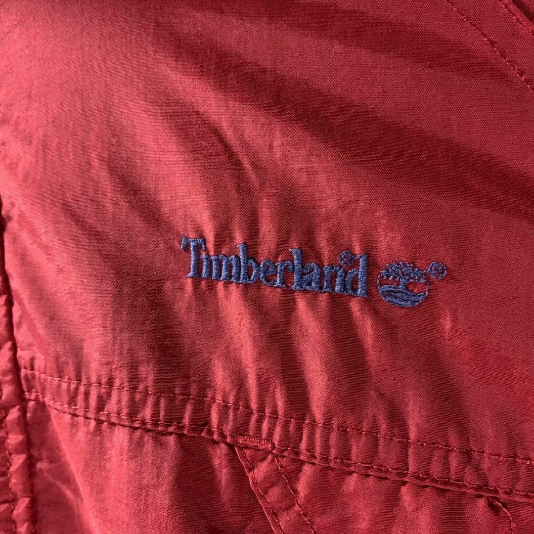 90s Timberland ナイロンジャケット マウンテンパーカー 赤 L