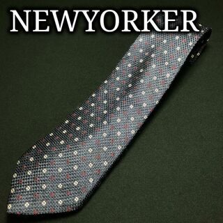 ニューヨーカー(NEWYORKER)のニューヨーカー ドット ネイビー ネクタイ A106-W01(ネクタイ)