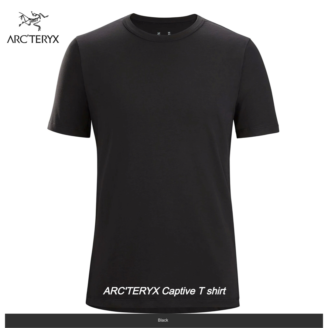 ARC'TERYX(アークテリクス)の2023ss アークテリクス キャプティブ Tシャツ ブラック L ネコポス発送 メンズのトップス(Tシャツ/カットソー(半袖/袖なし))の商品写真