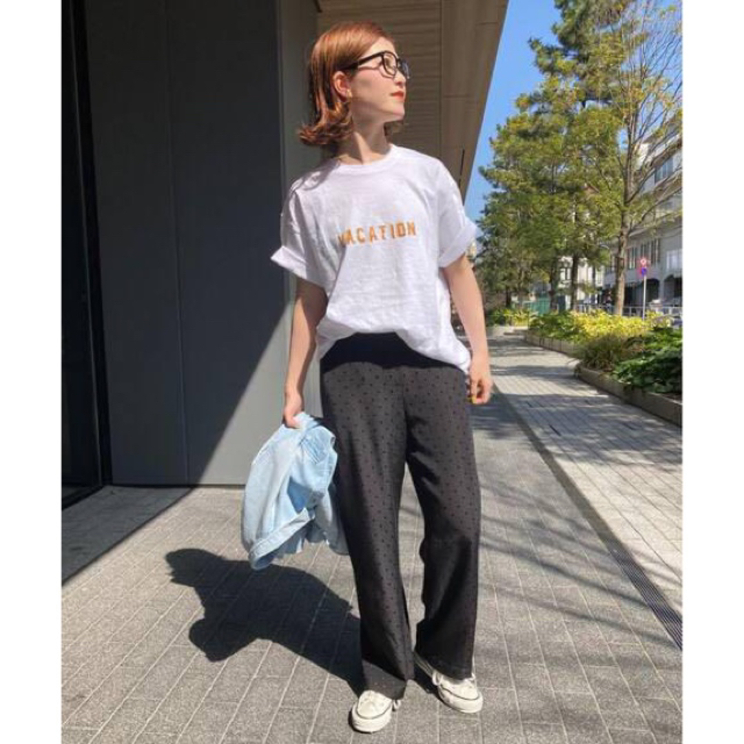 Spick & Span ドットジャガードイージーパンツ 34 1