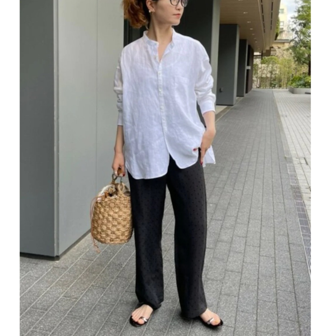 Spick & Span ドットジャガードイージーパンツ 34 4